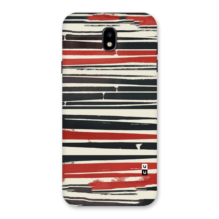 Messy Vintage Stripes Back Case for Galaxy J7 Pro