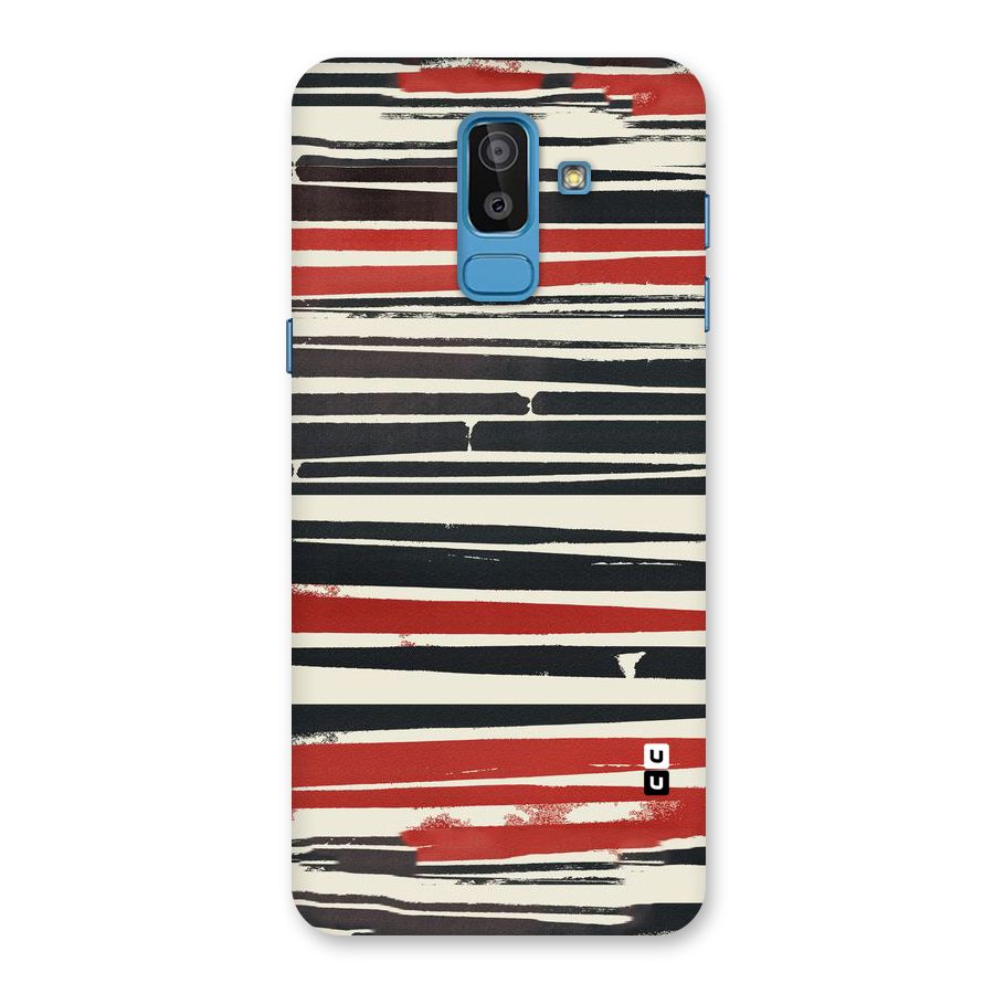 Messy Vintage Stripes Back Case for Galaxy J8