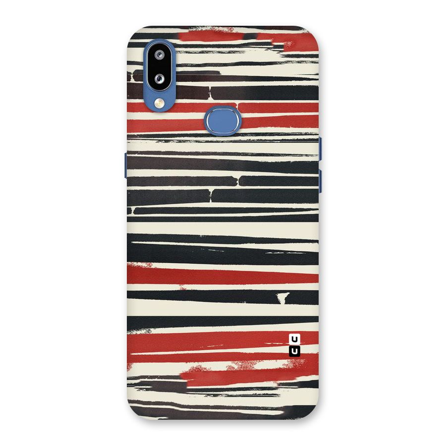 Messy Vintage Stripes Back Case for Galaxy M01s