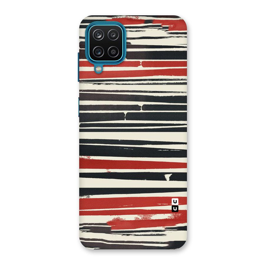 Messy Vintage Stripes Back Case for Galaxy M12