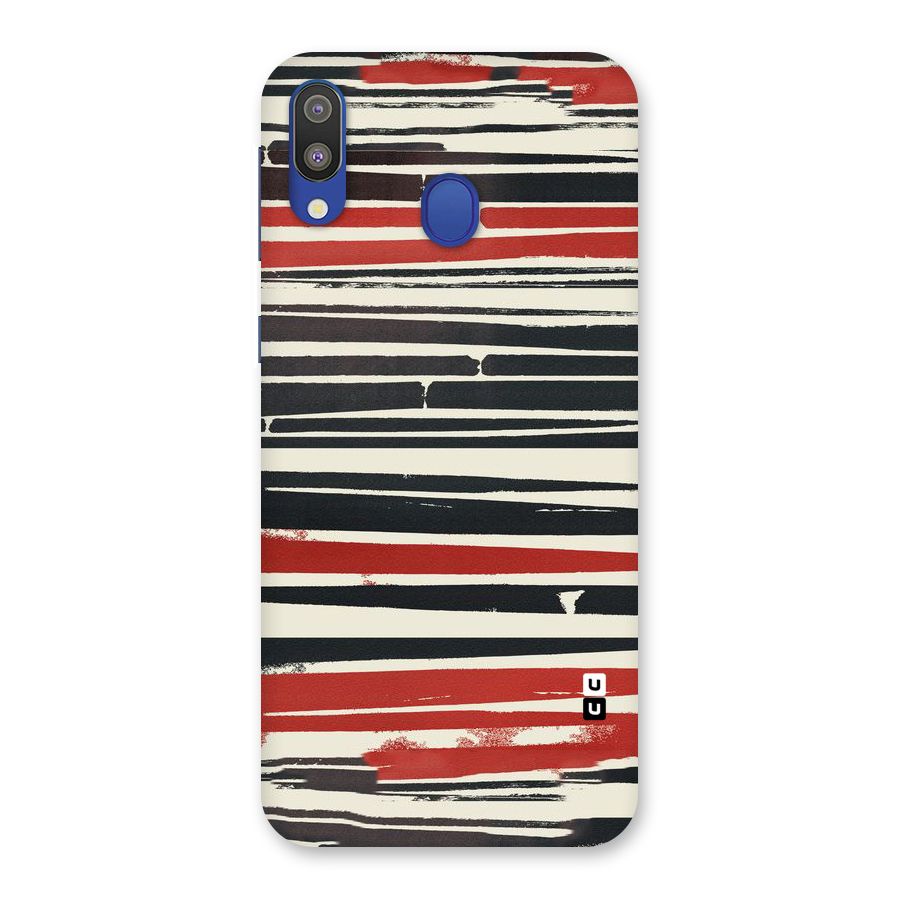 Messy Vintage Stripes Back Case for Galaxy M20