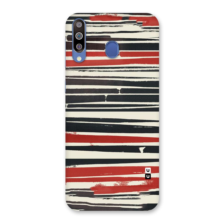 Messy Vintage Stripes Back Case for Galaxy M30
