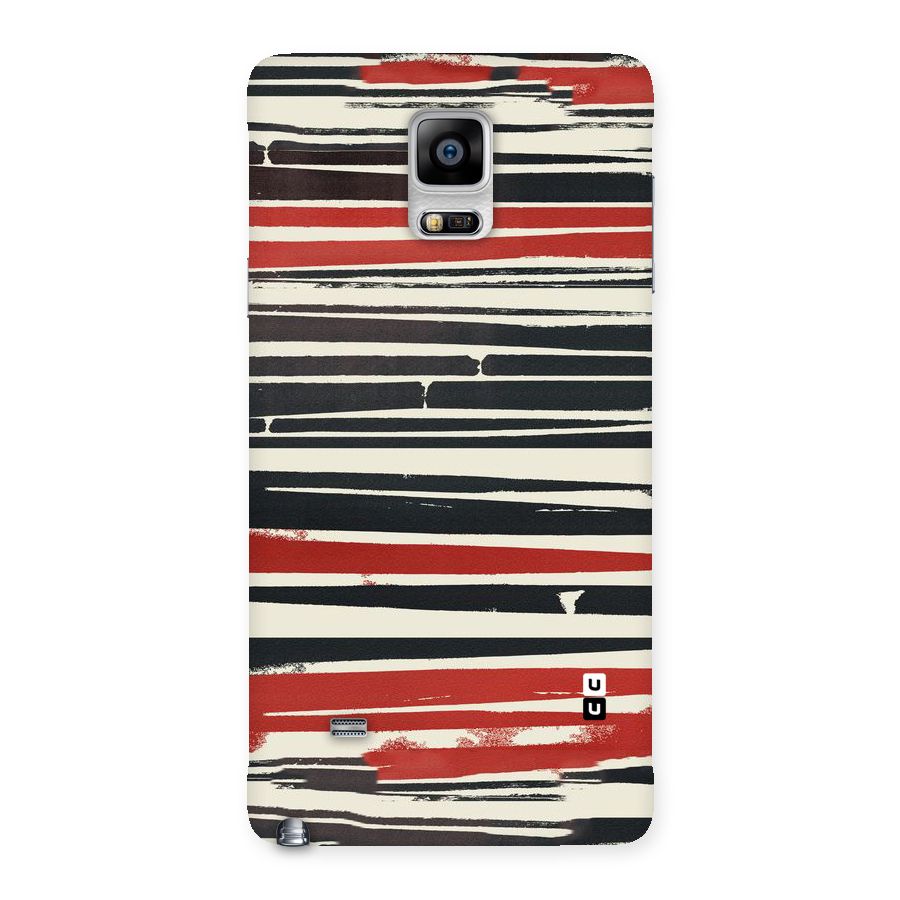 Messy Vintage Stripes Back Case for Galaxy Note 4