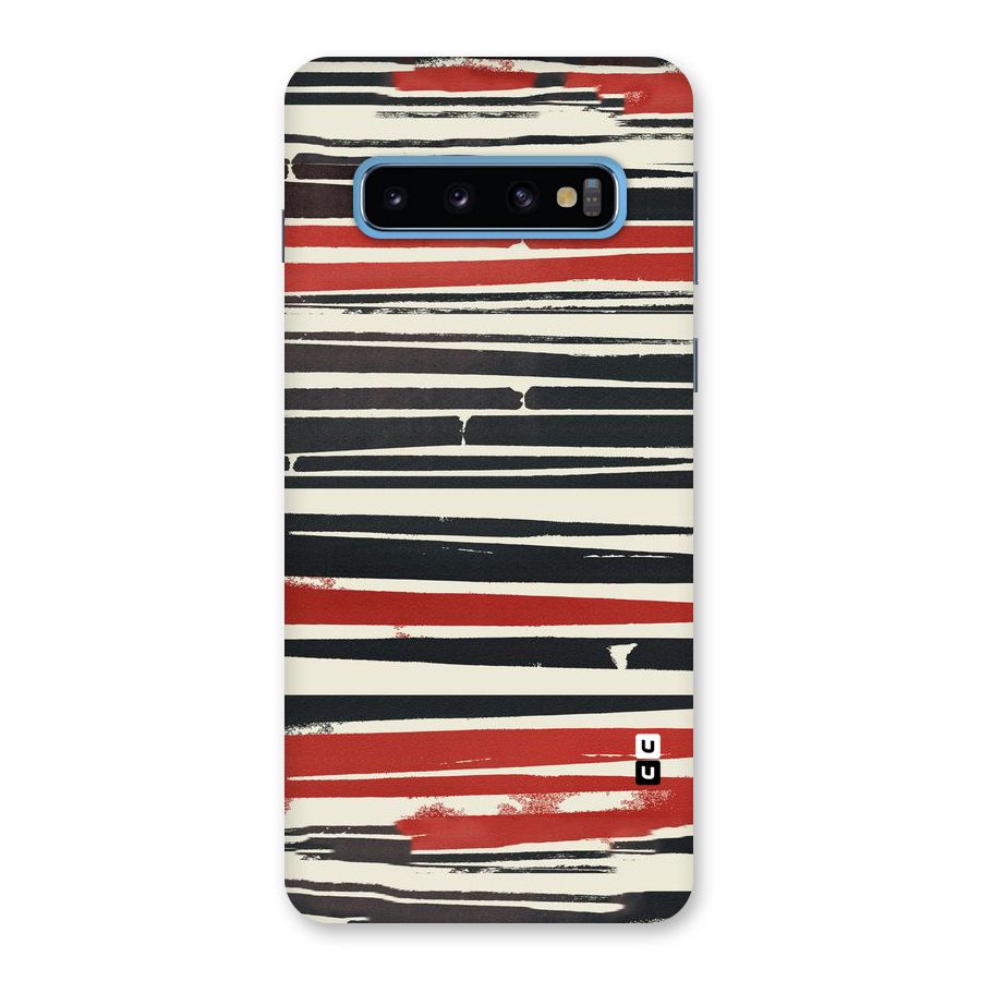 Messy Vintage Stripes Back Case for Galaxy S10