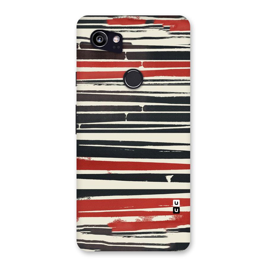 Messy Vintage Stripes Back Case for Google Pixel 2 XL