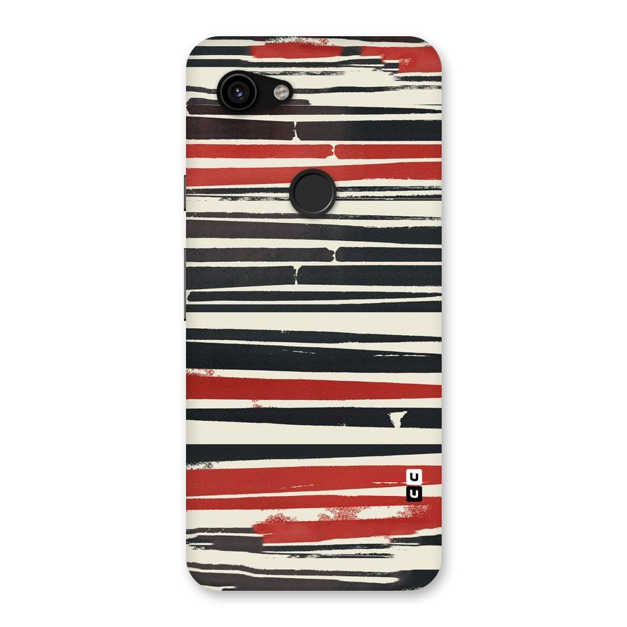Messy Vintage Stripes Back Case for Google Pixel 3a