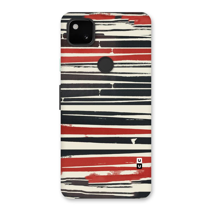 Messy Vintage Stripes Back Case for Google Pixel 4a