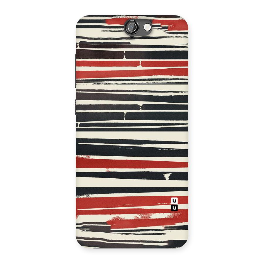 Messy Vintage Stripes Back Case for HTC One A9