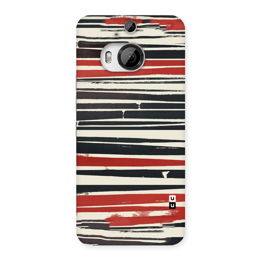 Messy Vintage Stripes Back Case for HTC One M9 Plus