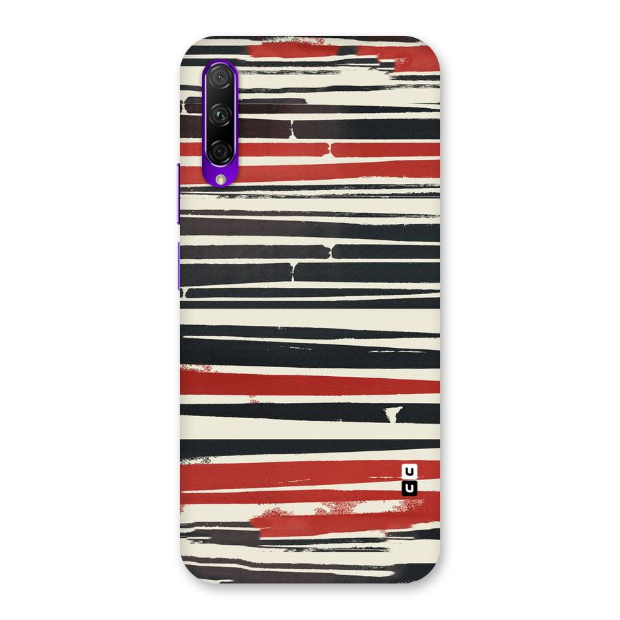 Messy Vintage Stripes Back Case for Honor 9X Pro