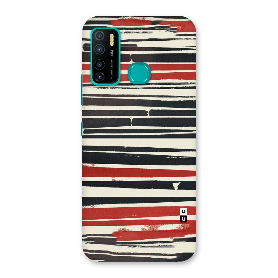 Messy Vintage Stripes Back Case for Infinix Hot 9 Pro