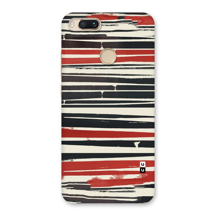 Messy Vintage Stripes Back Case for Mi A1