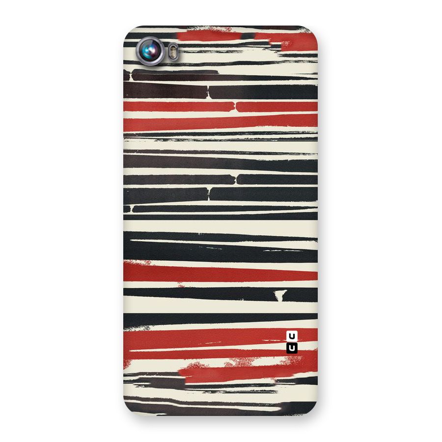 Messy Vintage Stripes Back Case for Micromax Canvas Fire 4 A107