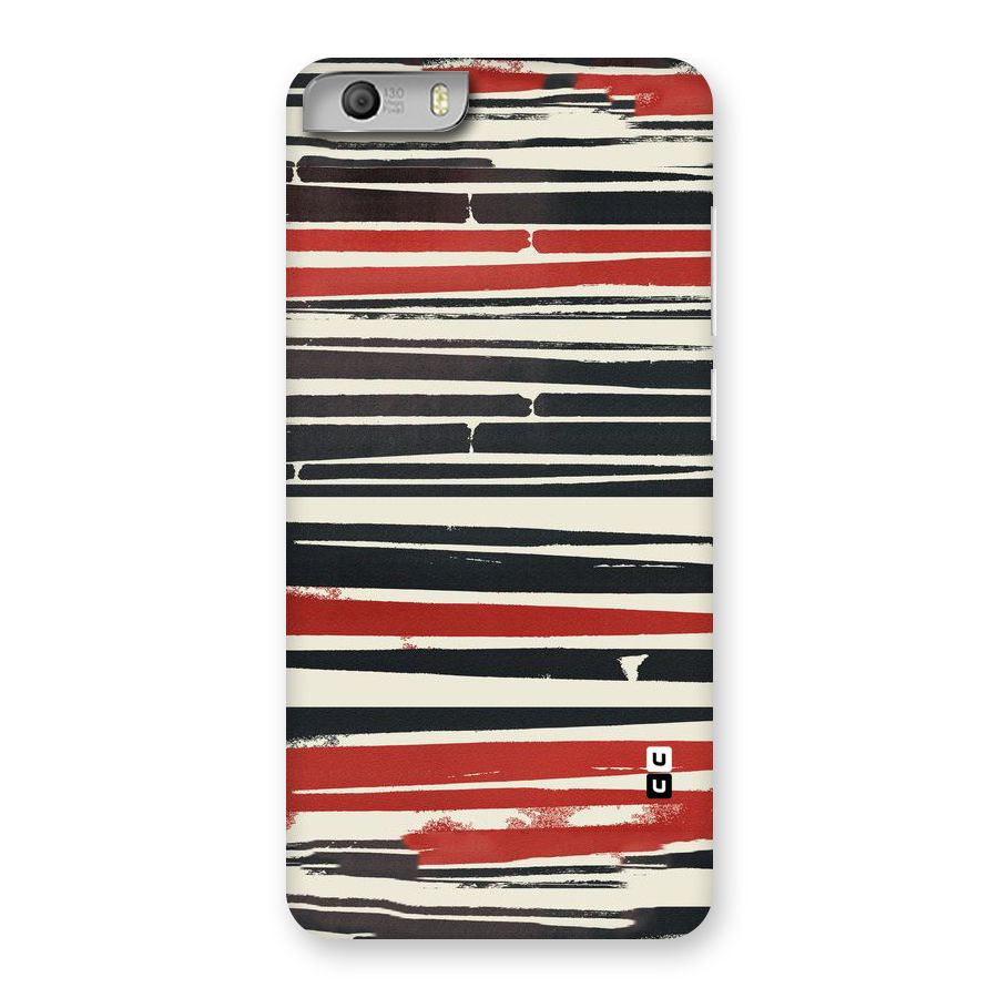 Messy Vintage Stripes Back Case for Micromax Canvas Knight 2