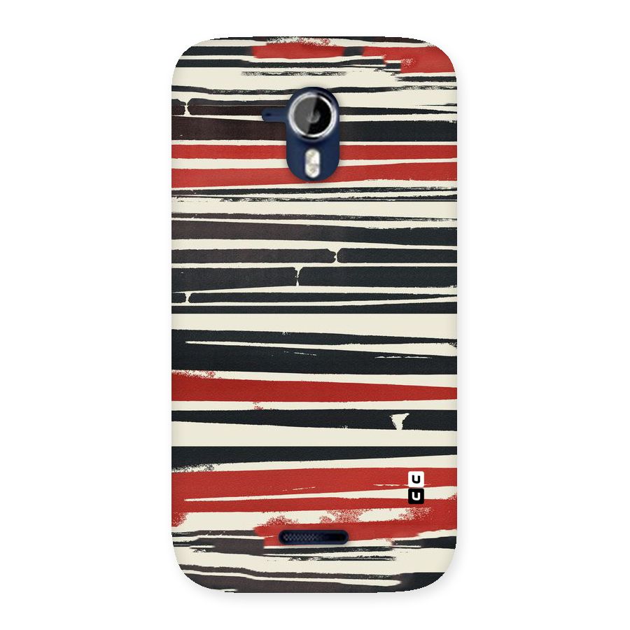 Messy Vintage Stripes Back Case for Micromax Canvas Magnus A117