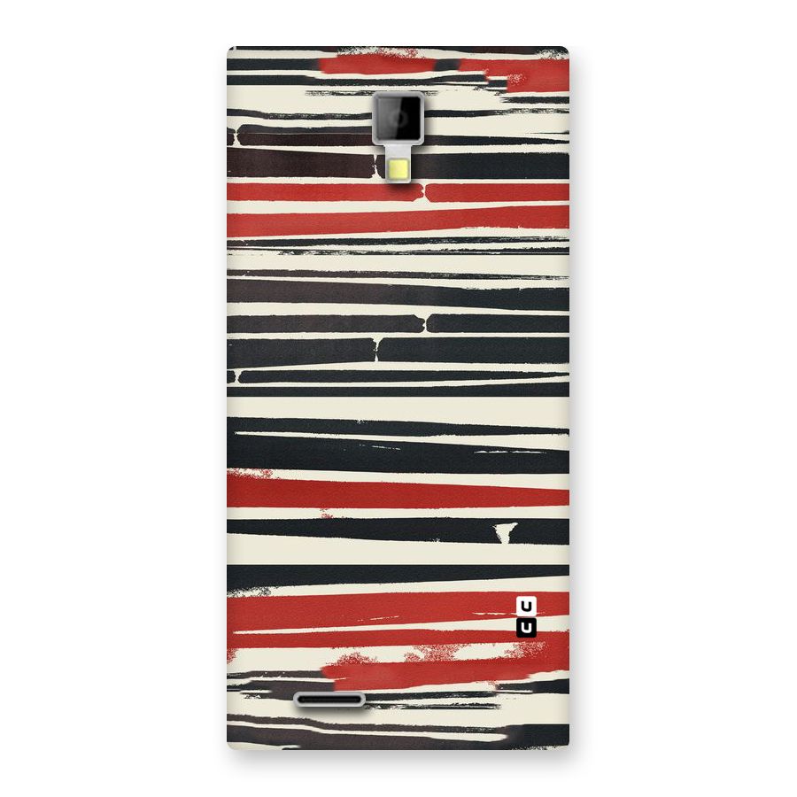 Messy Vintage Stripes Back Case for Micromax Canvas Xpress A99