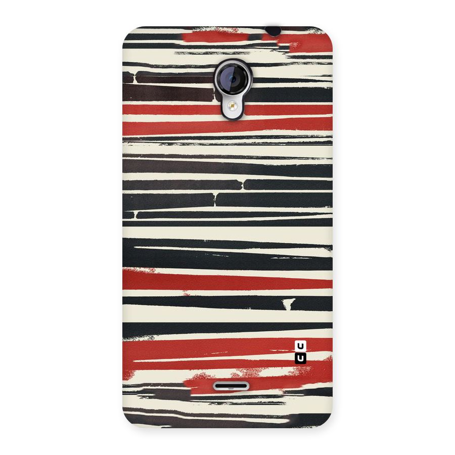 Messy Vintage Stripes Back Case for Micromax Unite 2 A106