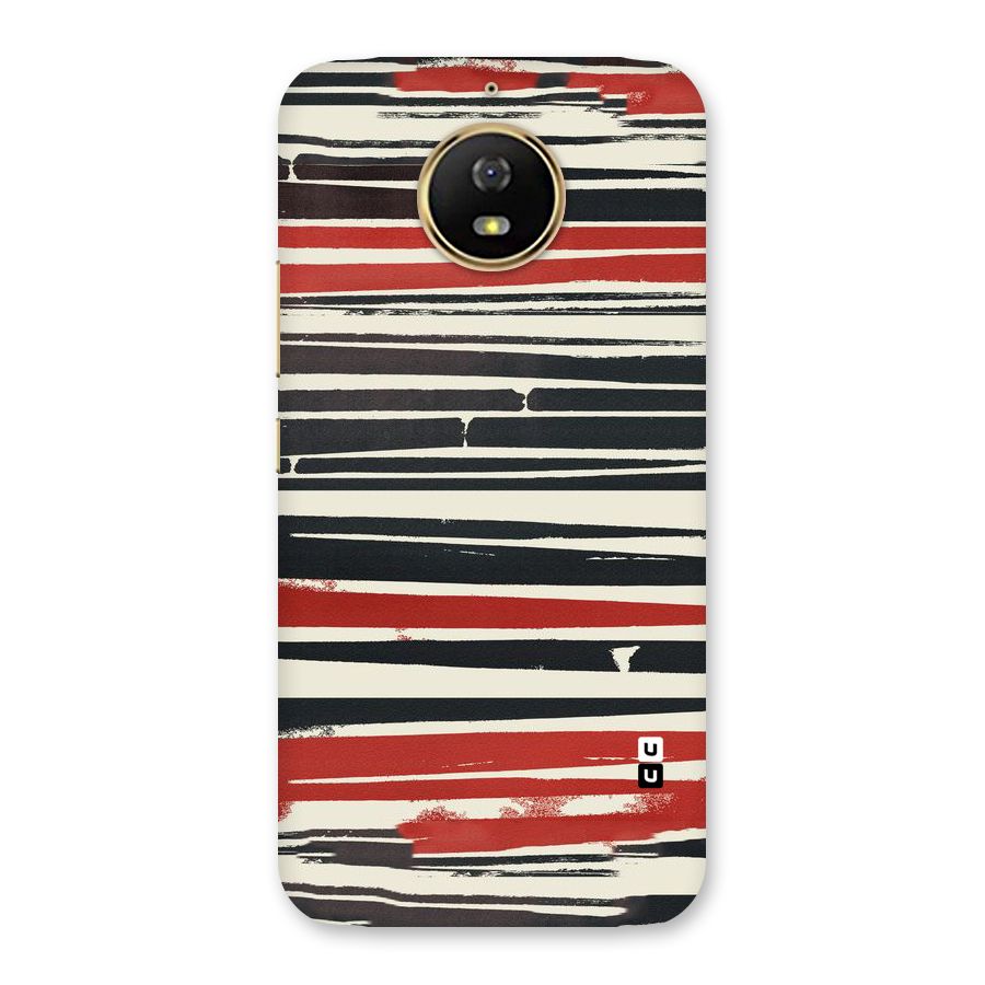 Messy Vintage Stripes Back Case for Moto G5s