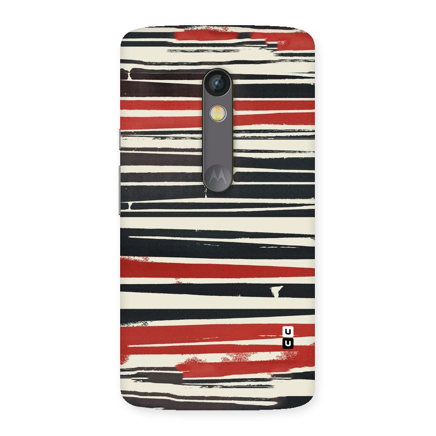 Messy Vintage Stripes Back Case for Moto X Play