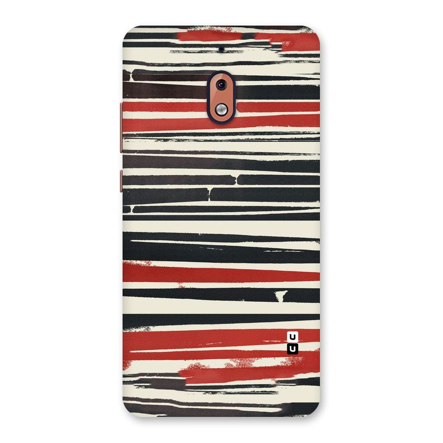 Messy Vintage Stripes Back Case for Nokia 2.1