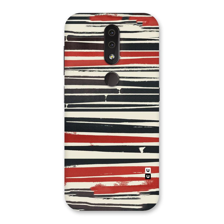 Messy Vintage Stripes Back Case for Nokia 4.2
