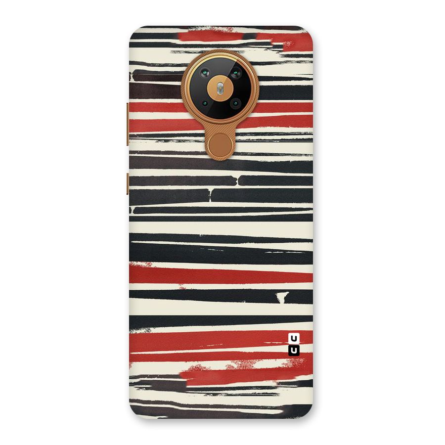 Messy Vintage Stripes Back Case for Nokia 5.3