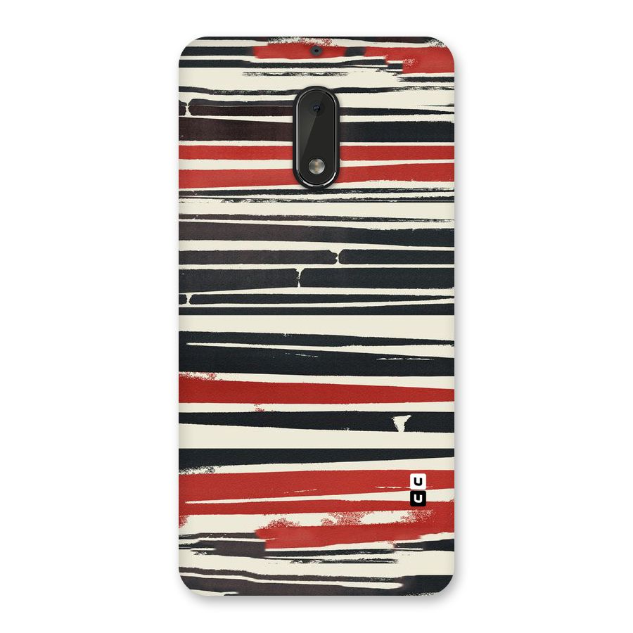 Messy Vintage Stripes Back Case for Nokia 6