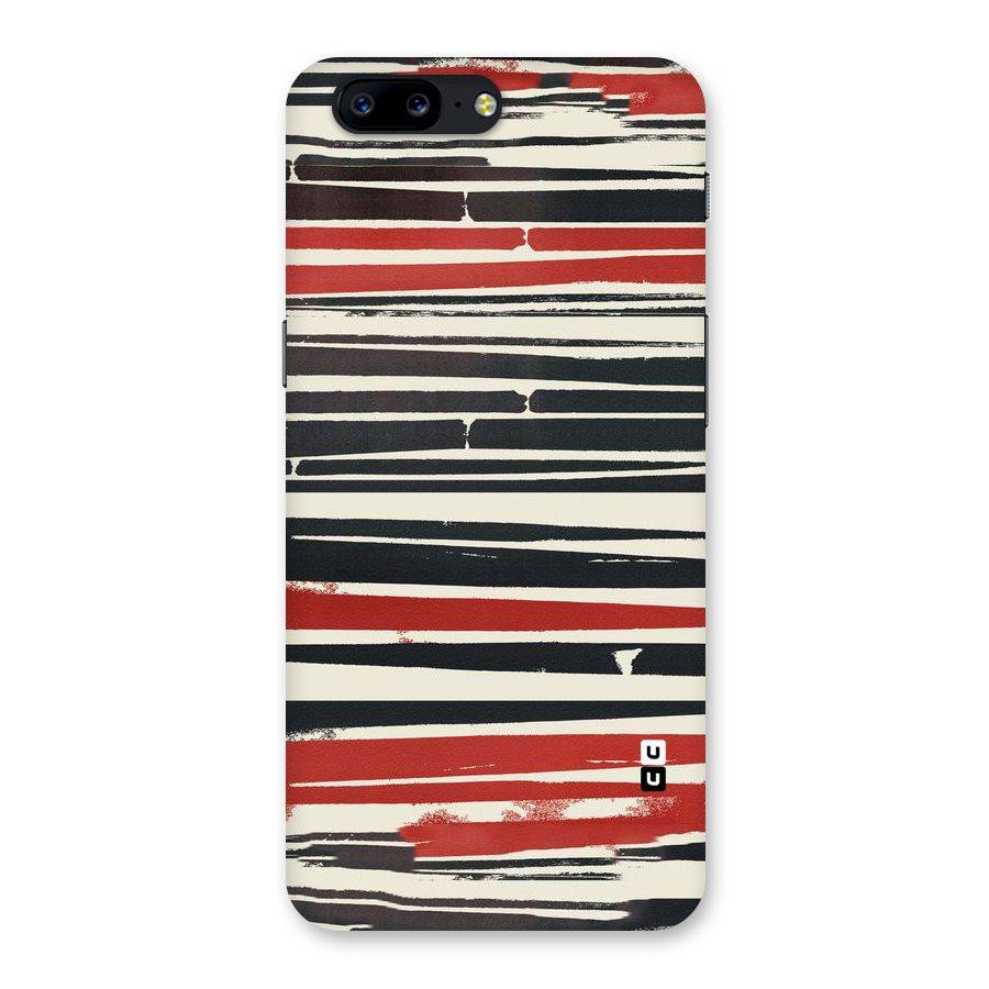 Messy Vintage Stripes Back Case for OnePlus 5