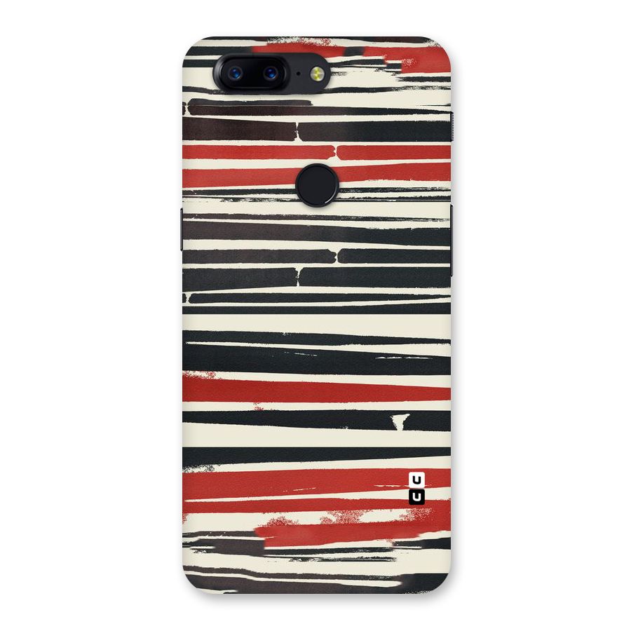 Messy Vintage Stripes Back Case for OnePlus 5T