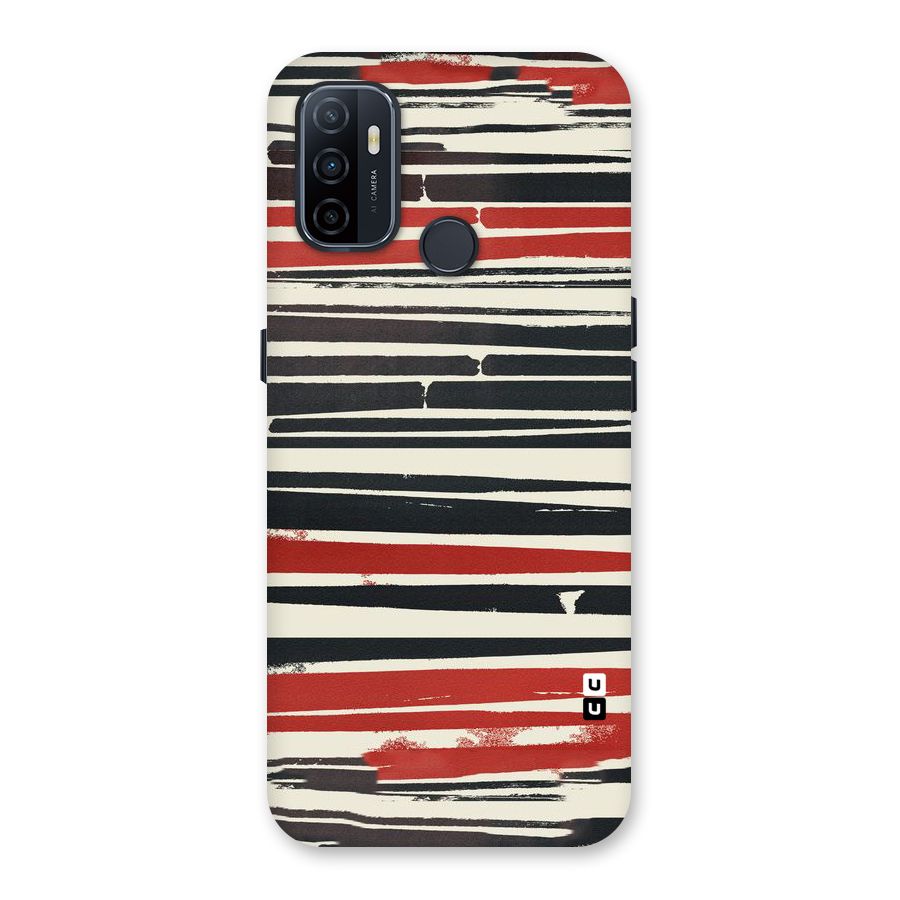 Messy Vintage Stripes Back Case for Oppo A32