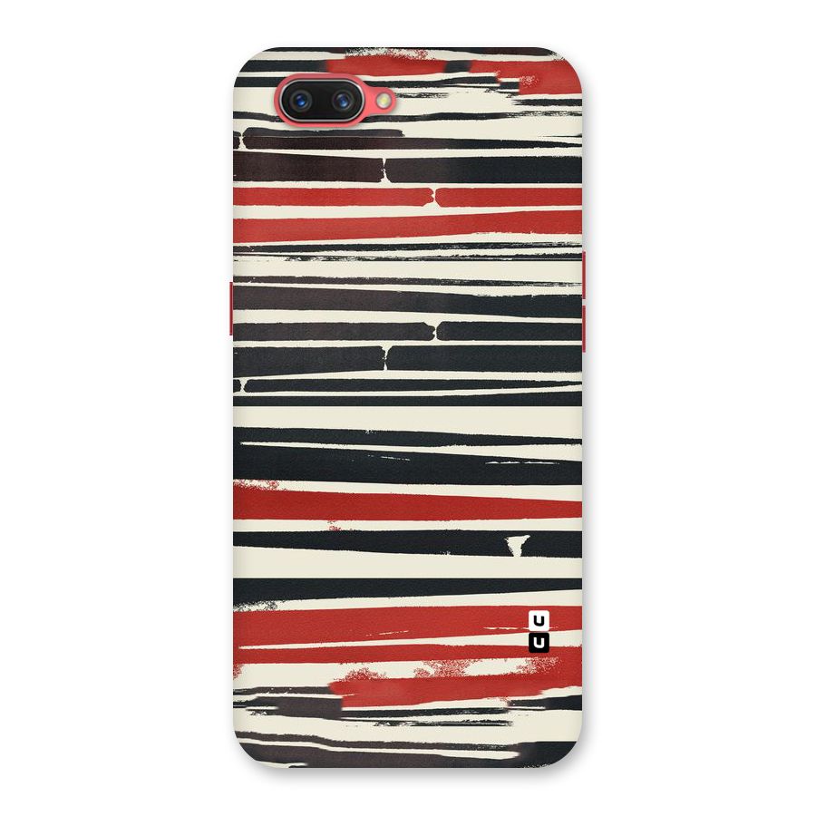 Messy Vintage Stripes Back Case for Oppo A3s