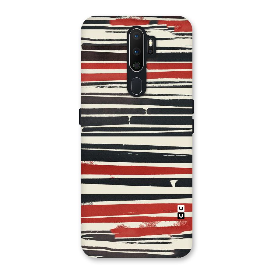 Messy Vintage Stripes Back Case for Oppo A5 (2020)