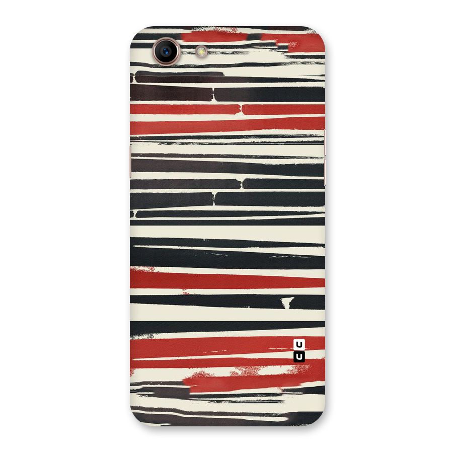 Messy Vintage Stripes Back Case for Oppo A83 (2018)