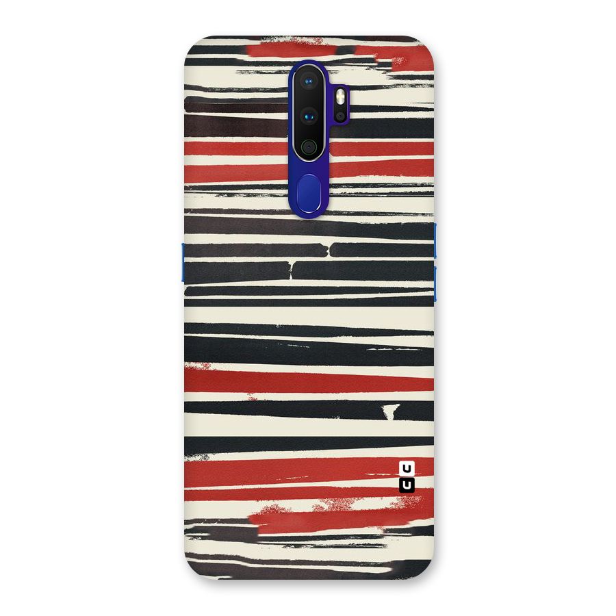 Messy Vintage Stripes Back Case for Oppo A9 (2020)