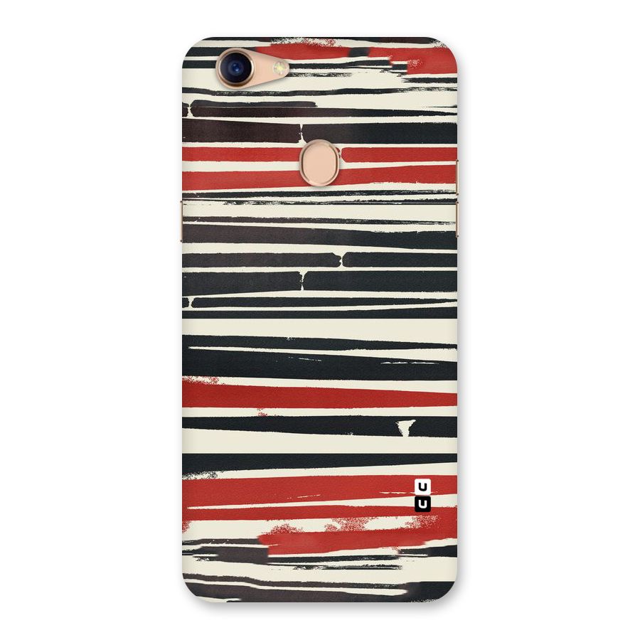 Messy Vintage Stripes Back Case for Oppo F5