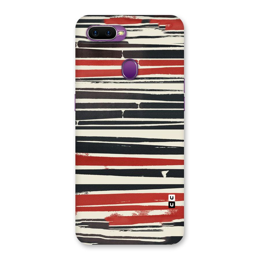 Messy Vintage Stripes Back Case for Oppo F9