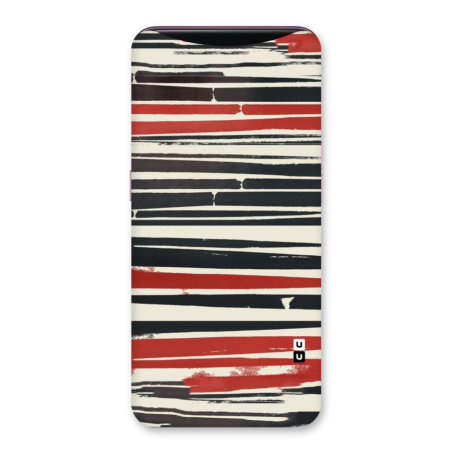 Messy Vintage Stripes Back Case for Oppo Find X