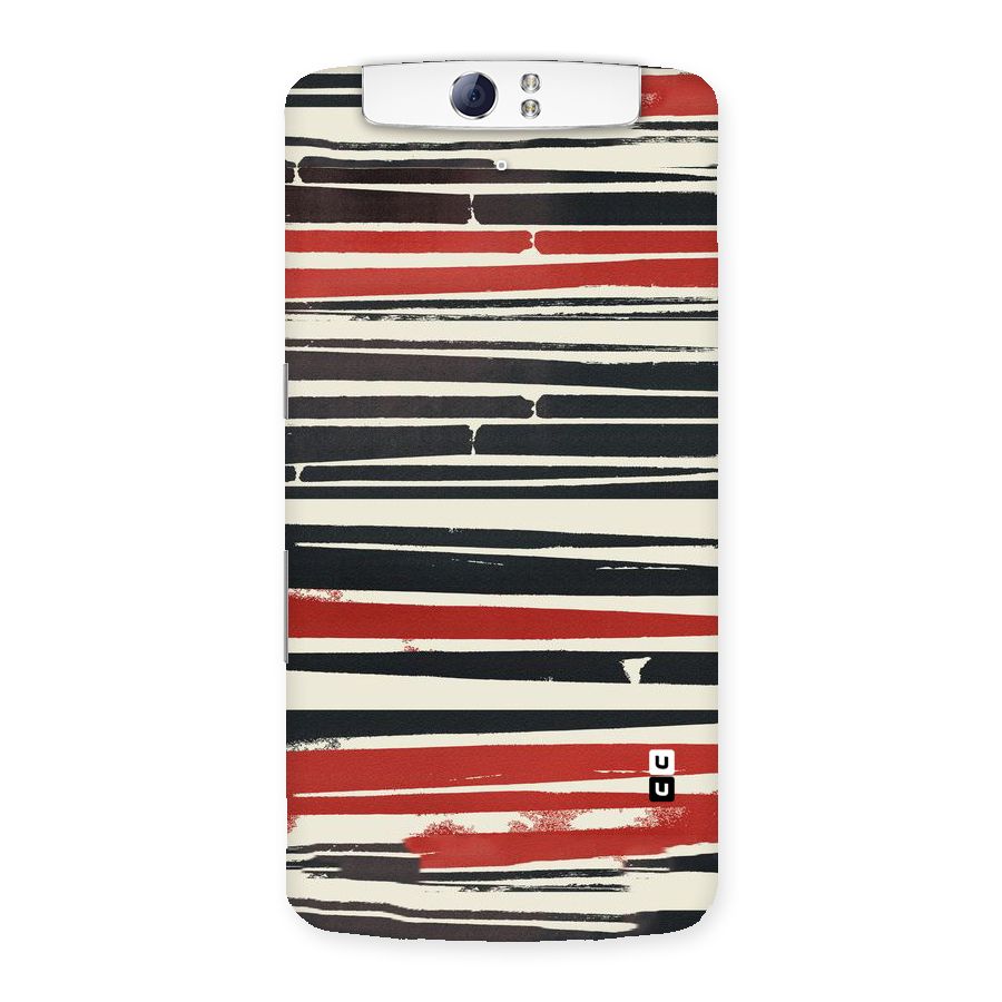 Messy Vintage Stripes Back Case for Oppo N1