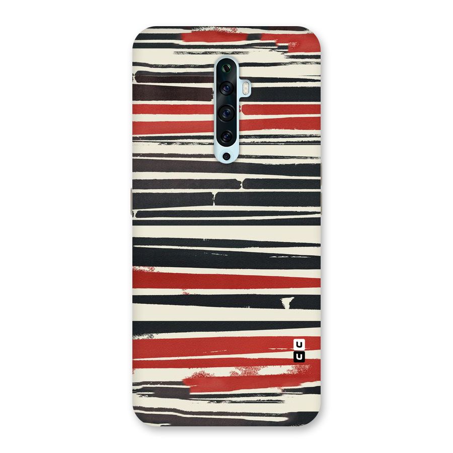 Messy Vintage Stripes Back Case for Oppo Reno2 F