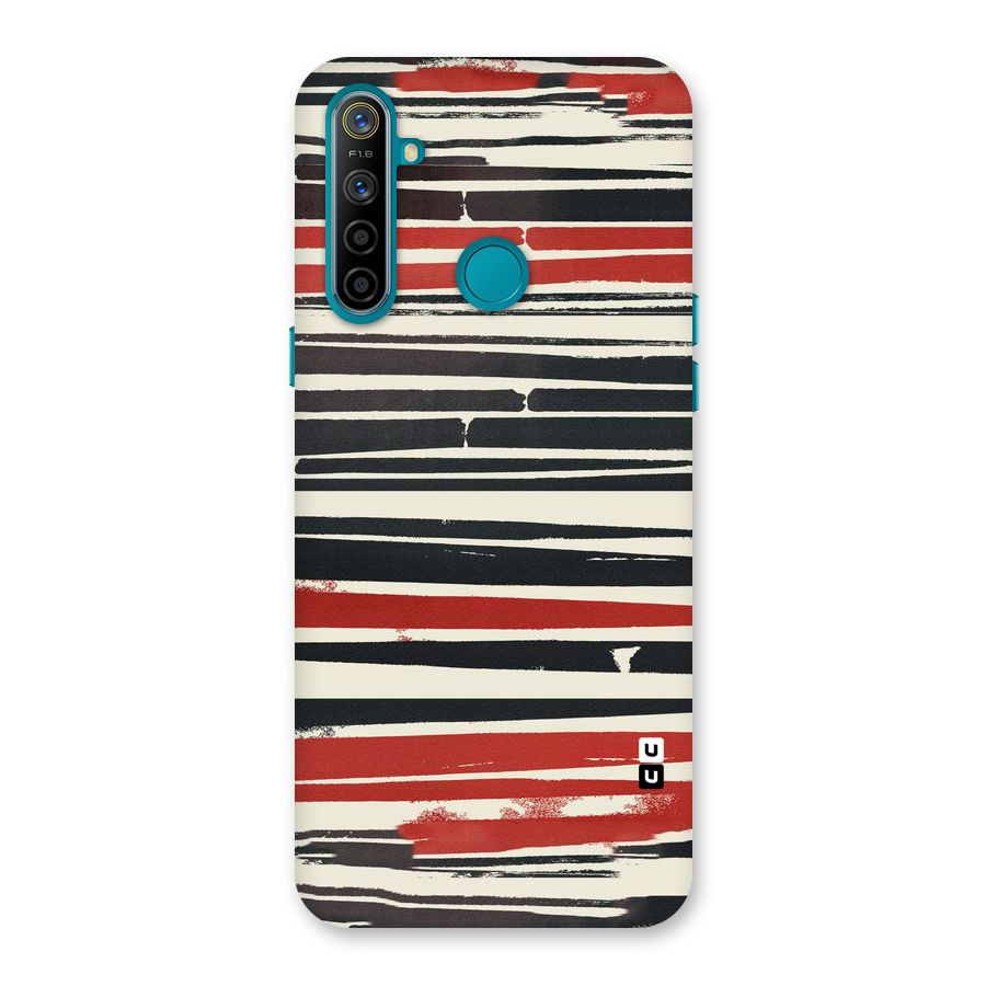 Messy Vintage Stripes Back Case for Realme 5i