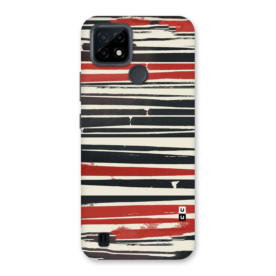 Messy Vintage Stripes Back Case for Realme C21