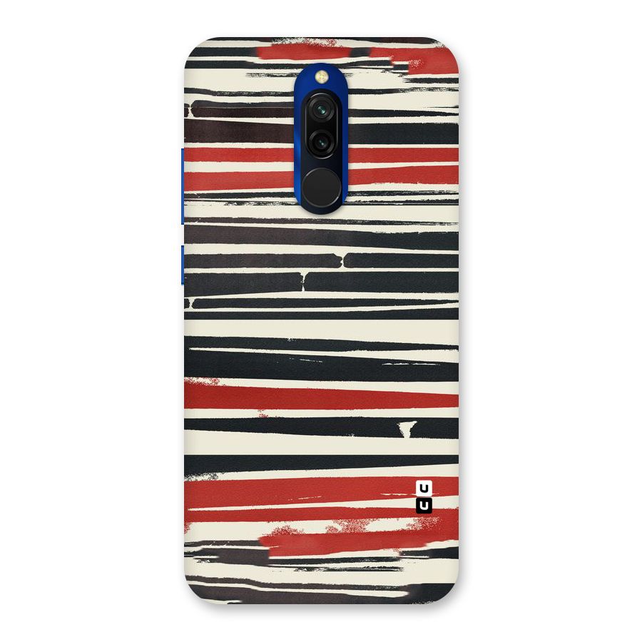 Messy Vintage Stripes Back Case for Redmi 8