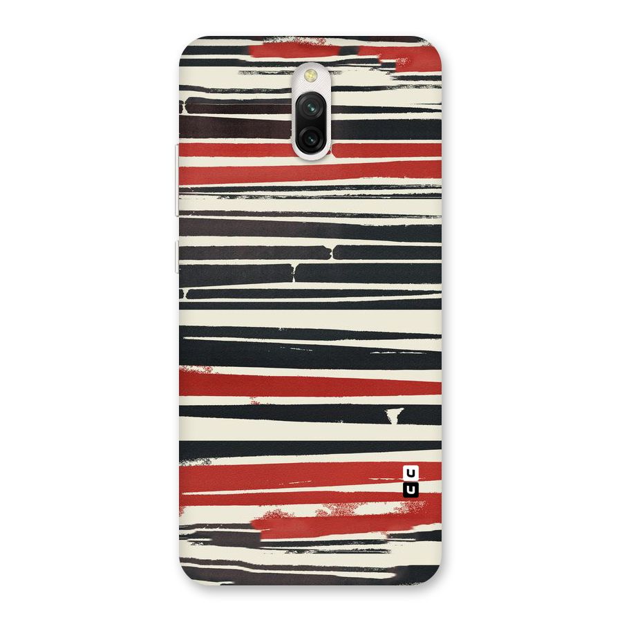 Messy Vintage Stripes Back Case for Redmi 8A Dual