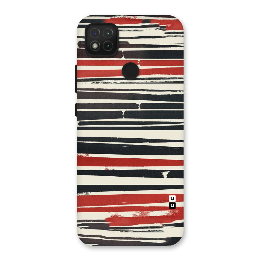 Messy Vintage Stripes Back Case for Redmi 9C