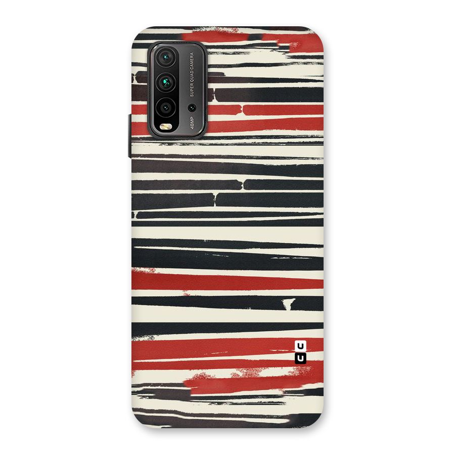 Messy Vintage Stripes Back Case for Redmi 9 Power