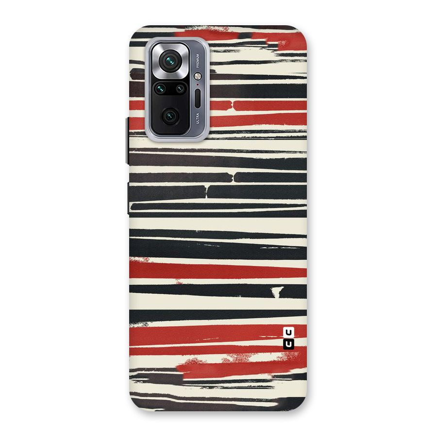 Messy Vintage Stripes Back Case for Redmi Note 10 Pro