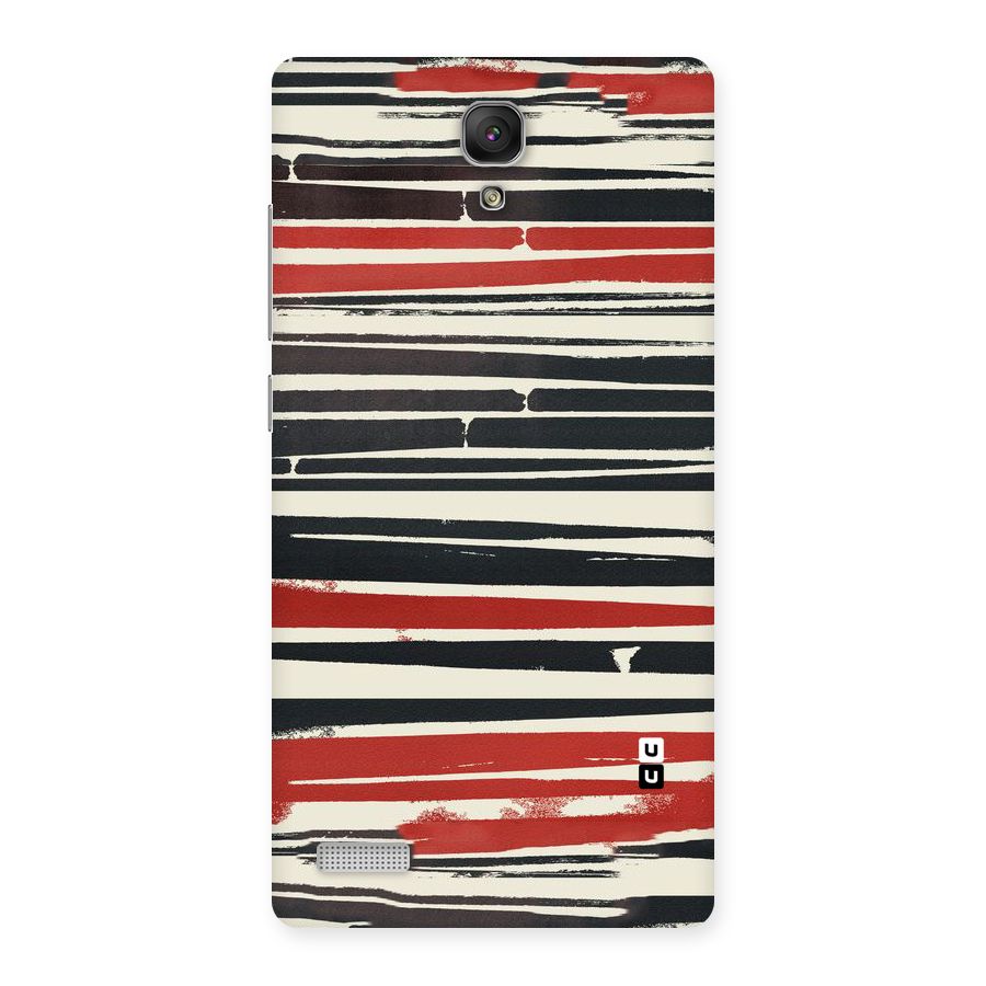 Messy Vintage Stripes Back Case for Redmi Note Prime