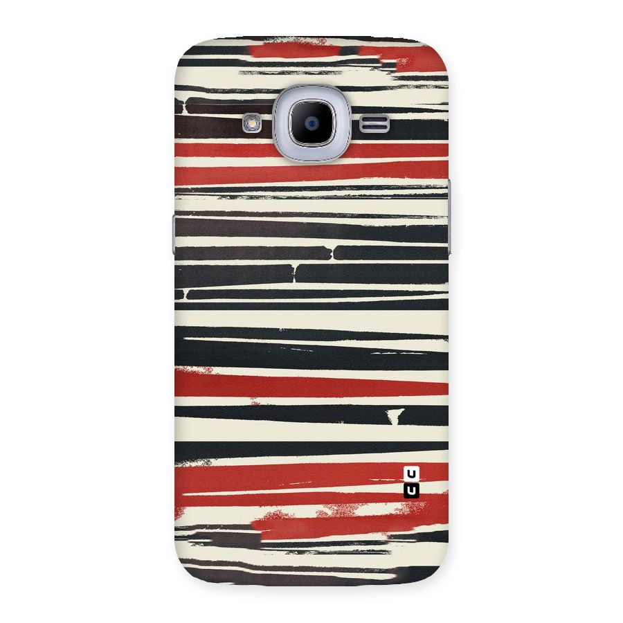 Messy Vintage Stripes Back Case for Samsung Galaxy J2 2016