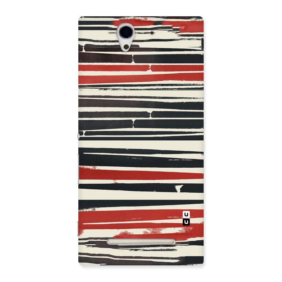 Messy Vintage Stripes Back Case for Sony Xperia C3