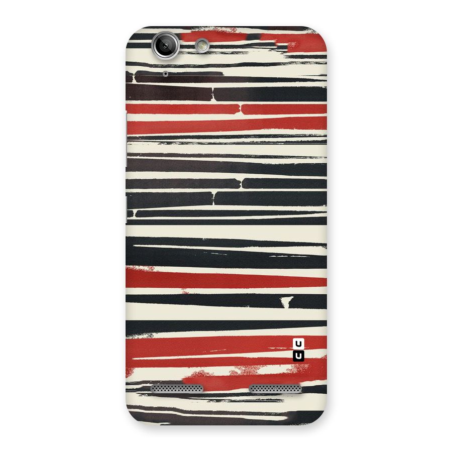 Messy Vintage Stripes Back Case for Vibe K5